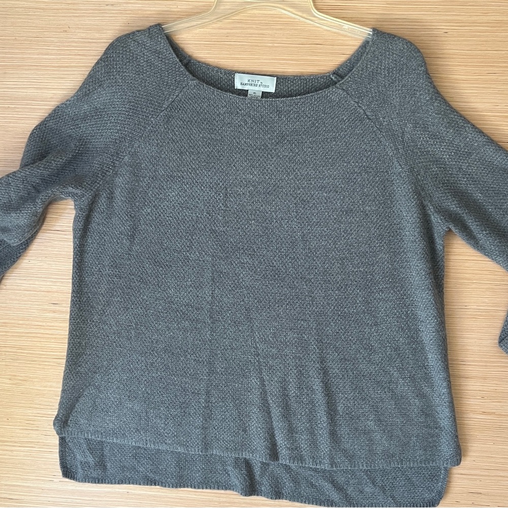 Knit by Hampshire studio gray sweater xl